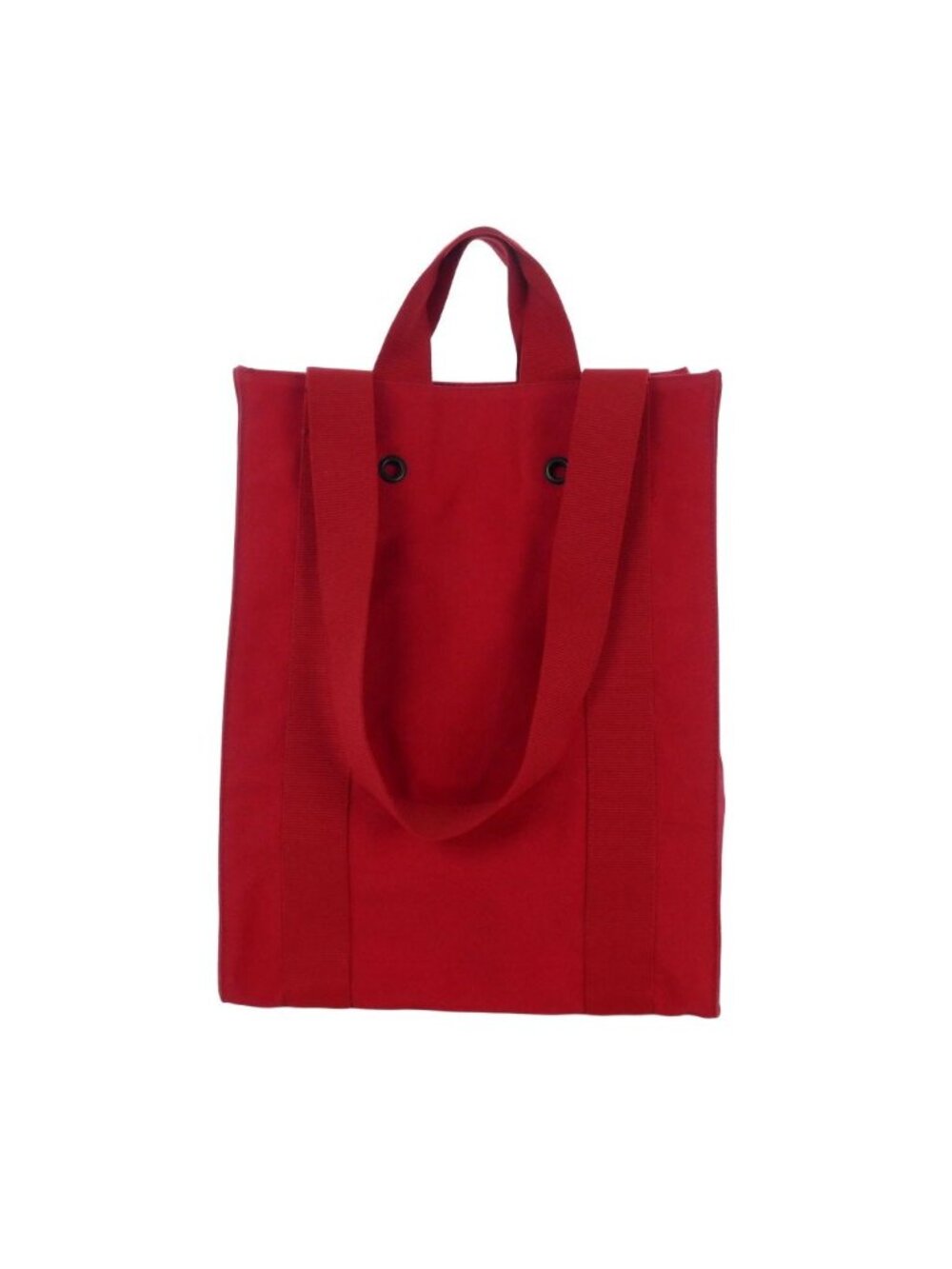Miu Miu Canvas Tote Shoulder Bag Rivet Red
